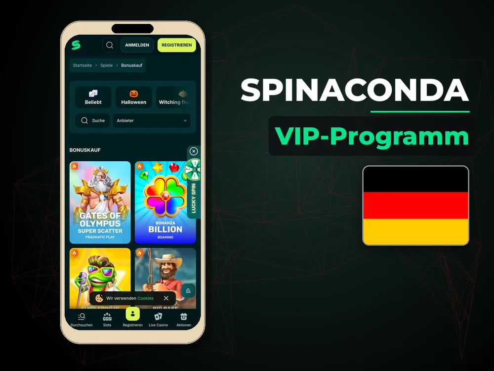 Spinaconda - VIP-Programm