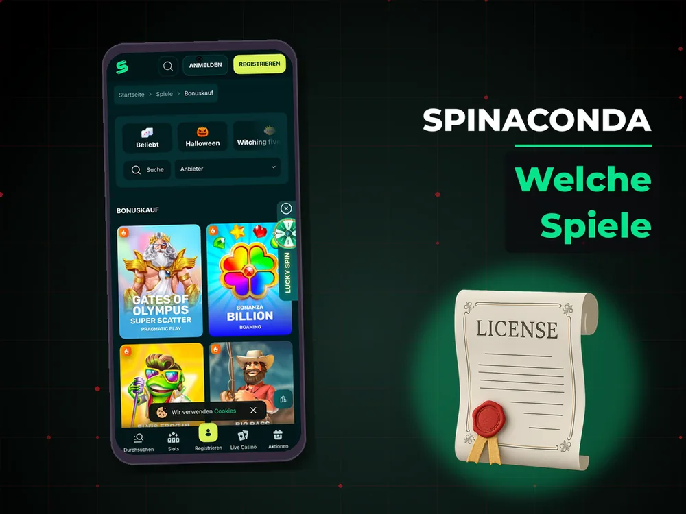 Spinaconda - Welche Spiele